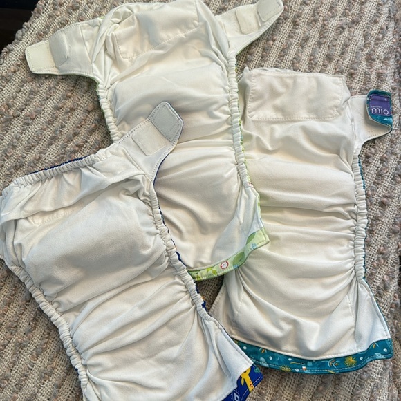 Set of 3 patterned cloth diapers - Picture 5 of 7